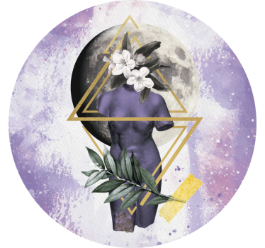 Violetti rullaverho digitaalisena kollaasina - Tenstickers