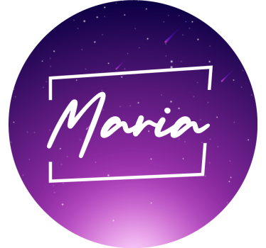 Violetti galaksirullaverho - Tenstickers