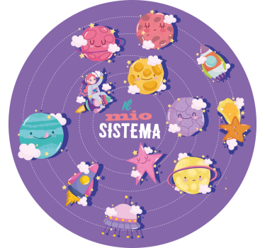 Oma järjestelmä violetti rullaverho - Tenstickers