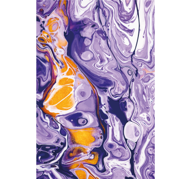 Violetti marmori vaikutus maalaus rullaverhot taidetta - Tenstickers