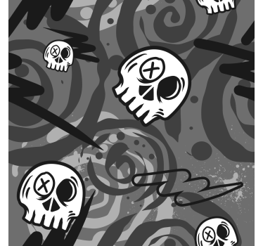 Graffitit kalloilla rullaverho teini-ikäiselle - Tenstickers