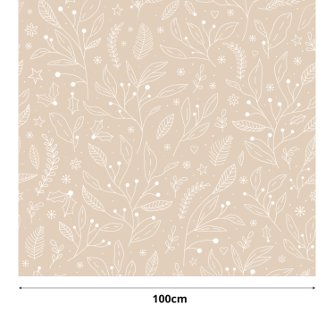 Joulukasveja beige rullaverho - Tenstickers