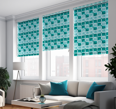 Akvarelli laatat rullaverho olohuoneeseen - Tenstickers