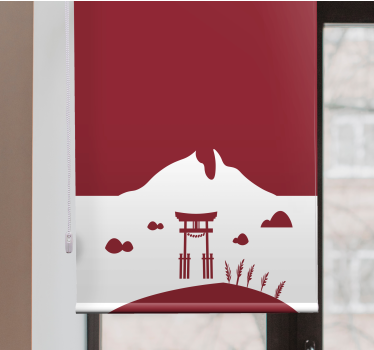 Japanilainen maisema alkuperäinen rullaverhot - Tenstickers