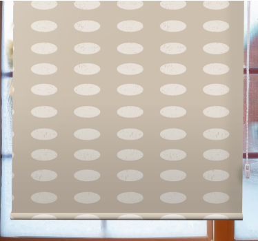 Soikeakuviollinen rullaverho - Tenstickers