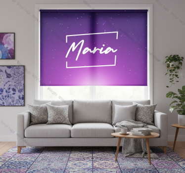Violetti galaksirullaverho - Tenstickers
