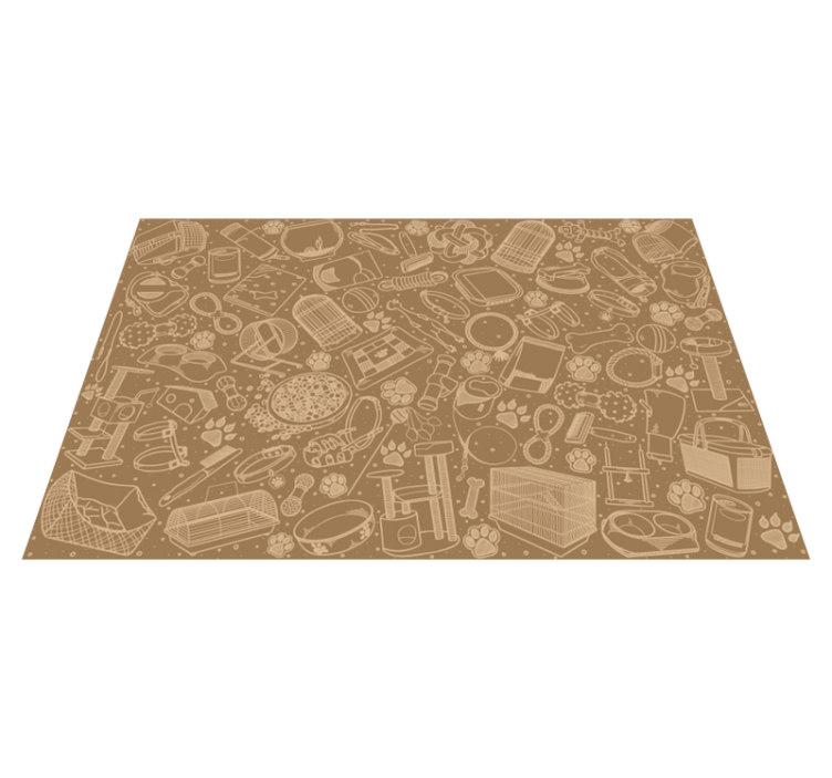 Kissa ja koira tarvikkeet ravintola pöytätabletti - Tenstickers