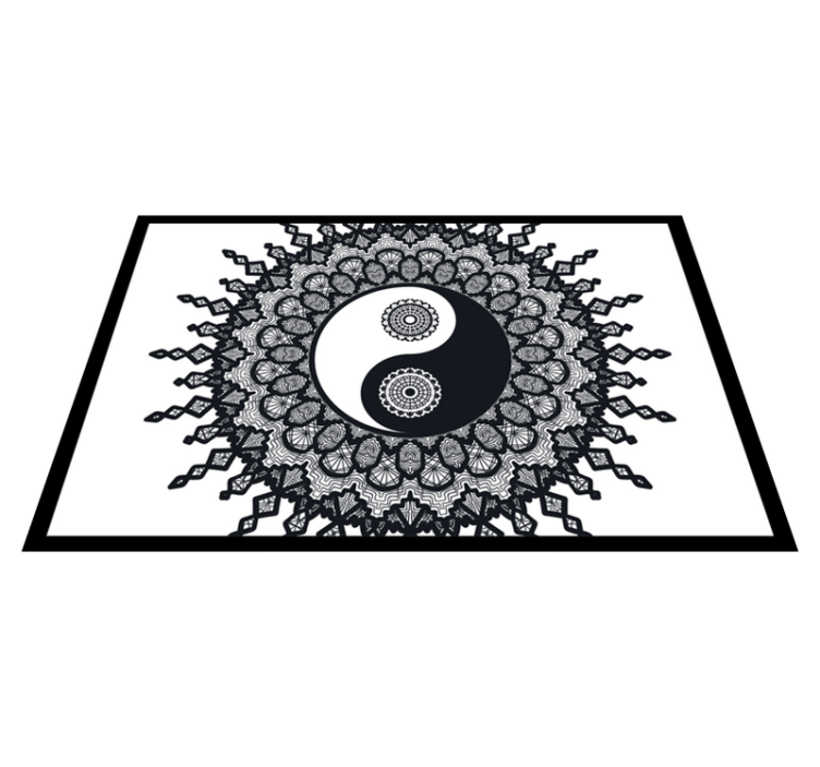 Yin yang mandala kuvio pöytätabletti - Tenstickers