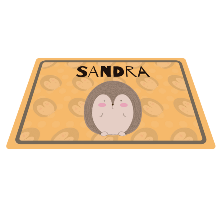 Ihana siili muokattavalla nimellä pöytätabletti - Tenstickers