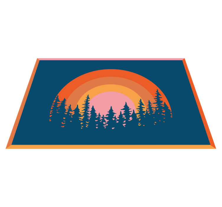 Alkuperäinen pöytätabletti elävä sateenkaari maisema - Tenstickers