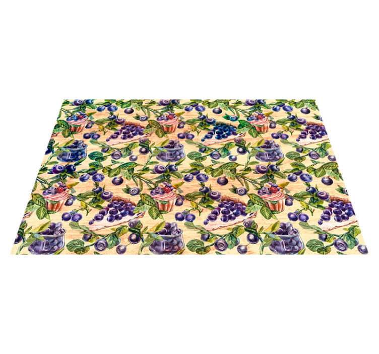 Alkuperäinen pöytätabletti mustikkakuppikakkukuvio - Tenstickers