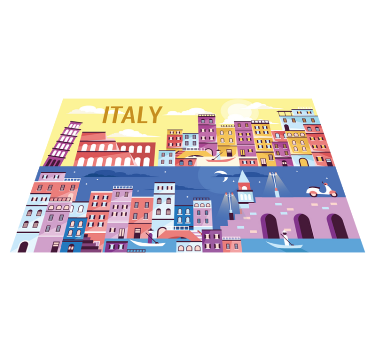 Vibrant italy cityscape pöytätabletti nimellä - Tenstickers