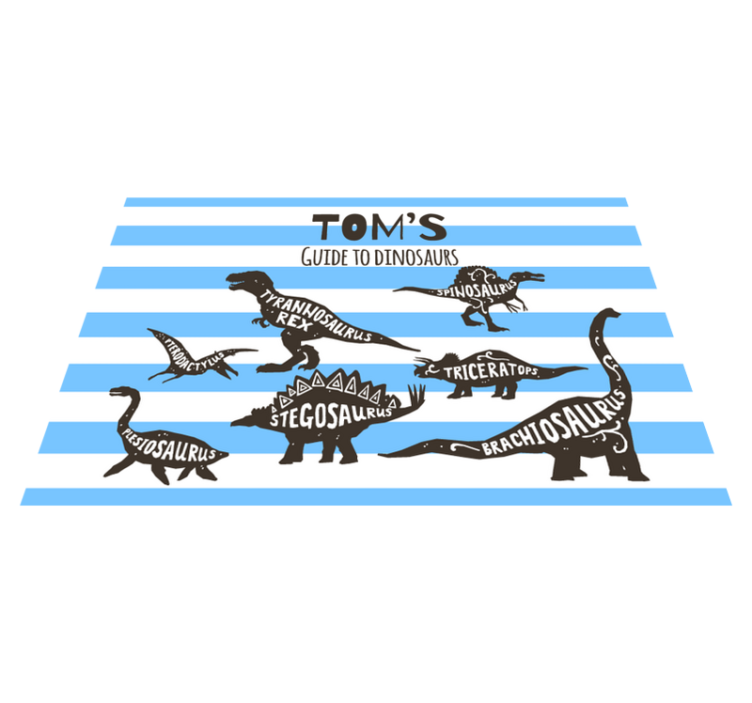 Dinosaurukset nimillä pöytätabletti nimellä - Tenstickers