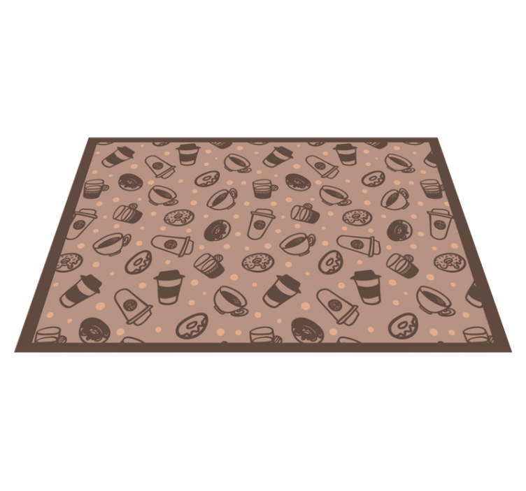 Alkuperäinen pöytätabletti kahvikuppikuvioilla - Tenstickers