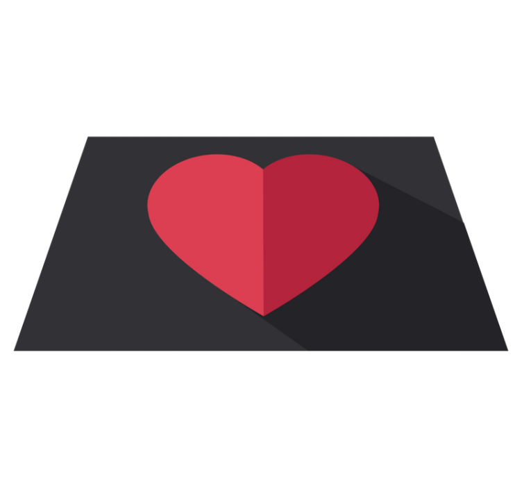 Sydämenmuotoinen korostus alkuperäinen pöytätabletti - Tenstickers