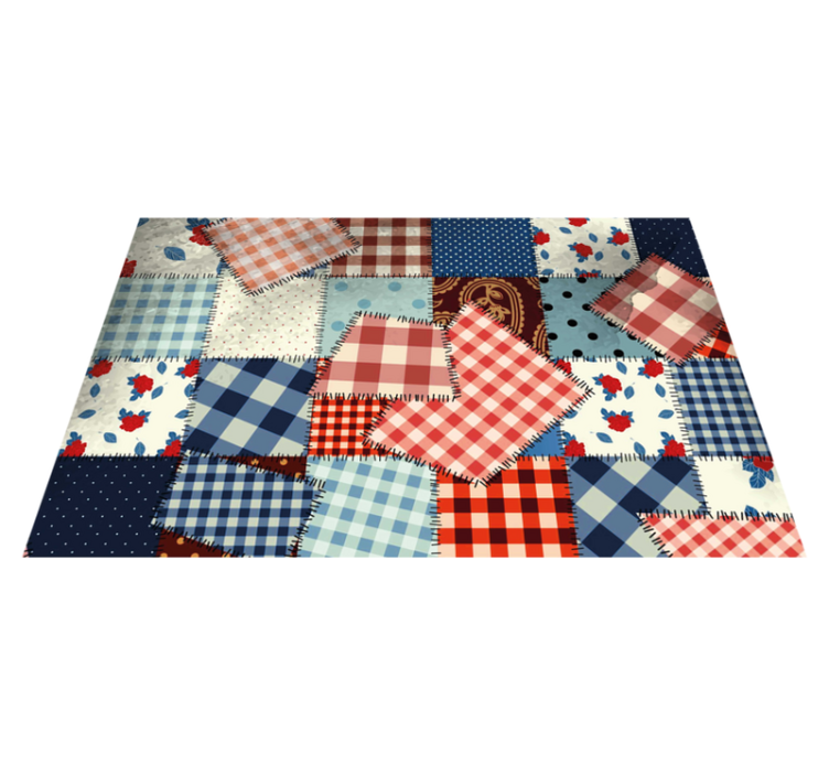 Patchwork erilaisia kuvioita Alkuperäinen pöytätabletti - Tenstickers