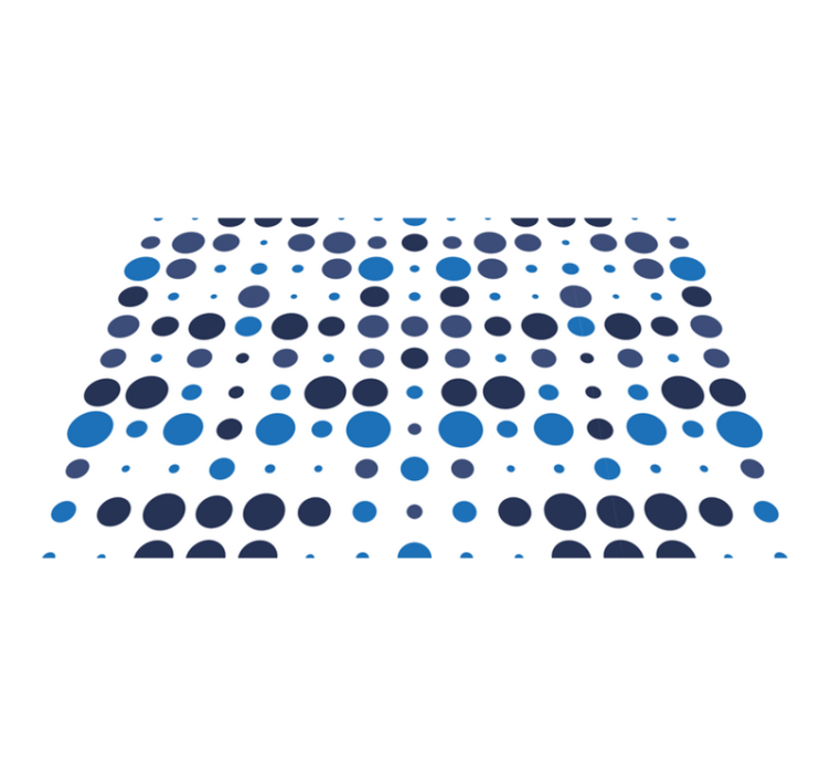 Tummansininen ja valkoinen ympyräkuvio tyylikäs pöytätabletti - Tenstickers