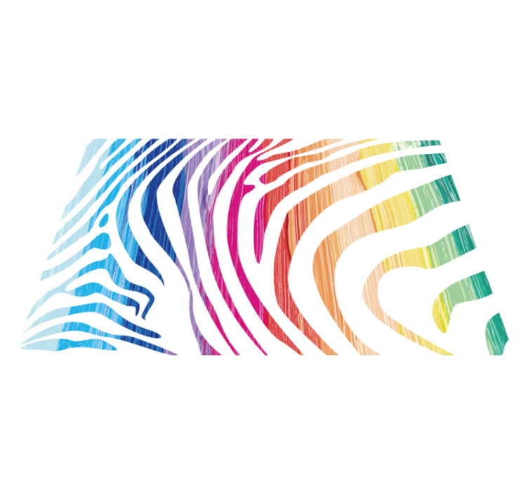 Alkuperäinen pöytätabletti värikkäät seepraraidat - Tenstickers