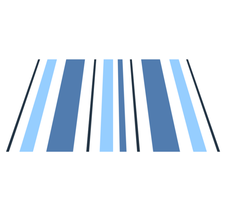 Raidallinen sininen pöytätabletti moderni - Tenstickers