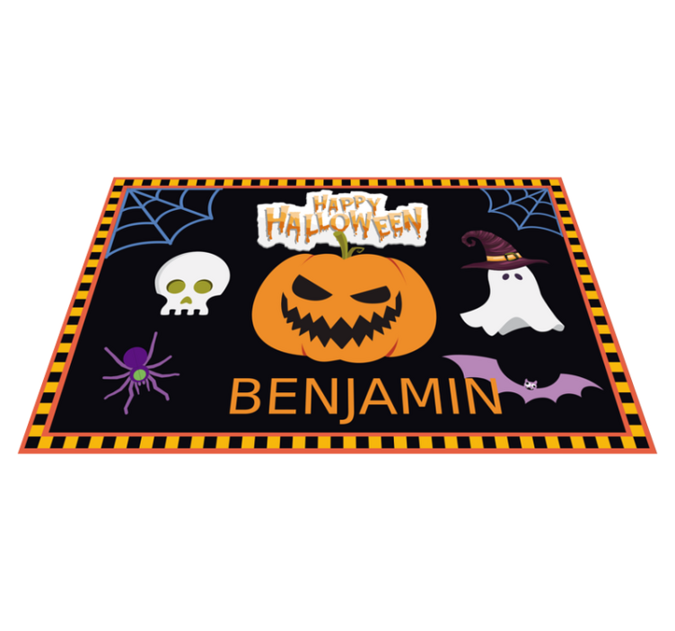 Lasten halloween-kuvio nimellä Suorakulmainen pöytätabletti - Tenstickers