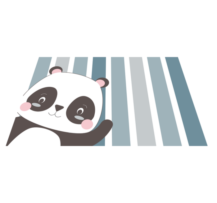 Panda hahmosuunnittelu lasten pöytätabletti - Tenstickers