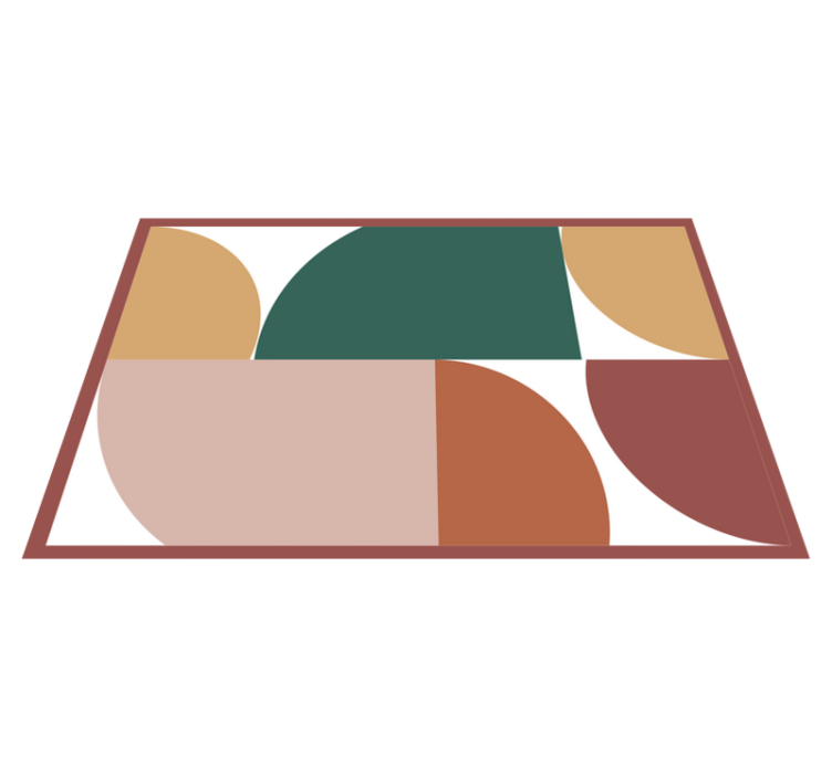 Pöytätabletti moderni geometriset värisegmentit - Tenstickers