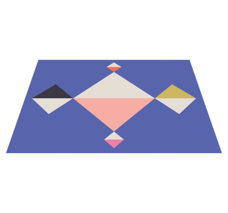 Geometriset värisuorakulmiot pöytätabletti moderni - Tenstickers