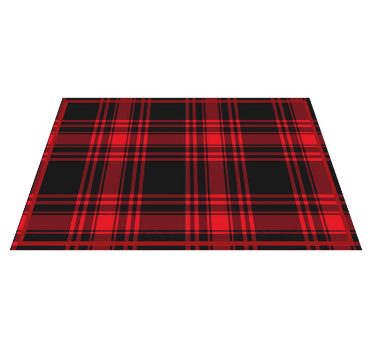 Menzies tartan musta punainen ruutukuvio tekstuuri pöytätabletti - Tenstickers