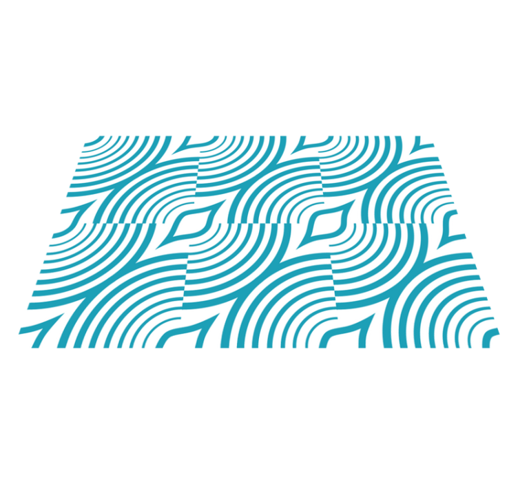 Kaareva aaltokuvio pöytätabletti moderni - Tenstickers