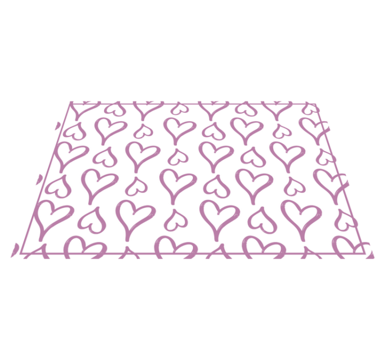 Vaaleanpunaisia kuvitettuja sydämen kuvakkeita pöytätabletti mode - Tenstickers