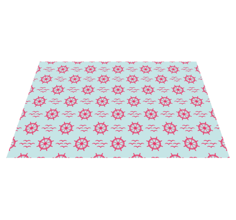 Merenkulun ruori chevron -kuviolla Alkuperäinen pöytätabletti - Tenstickers