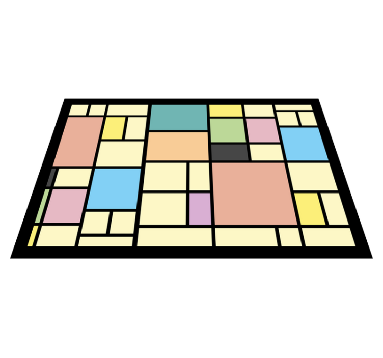 Pöytätabletti moderni geometrinen abstrakti kuvio - Tenstickers