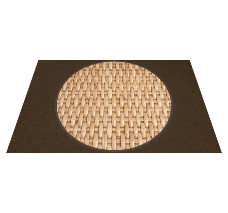 Luonnonkuitujäljitelmä vaaleat värit tekstuuri pöytätabletti - Tenstickers