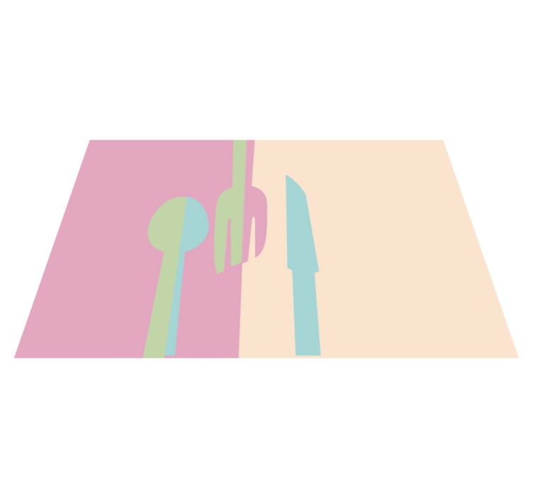 Alkuperäinen pöytätabletti tyylitellyt ruokailuvälineet - Tenstickers