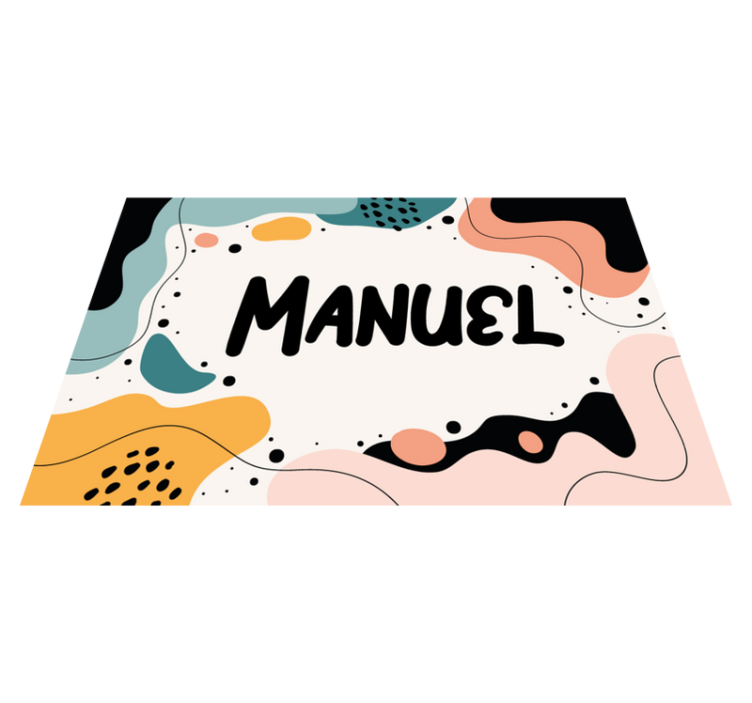 Värikkäät abstraktit muodot lasten pöytätabletti - Tenstickers