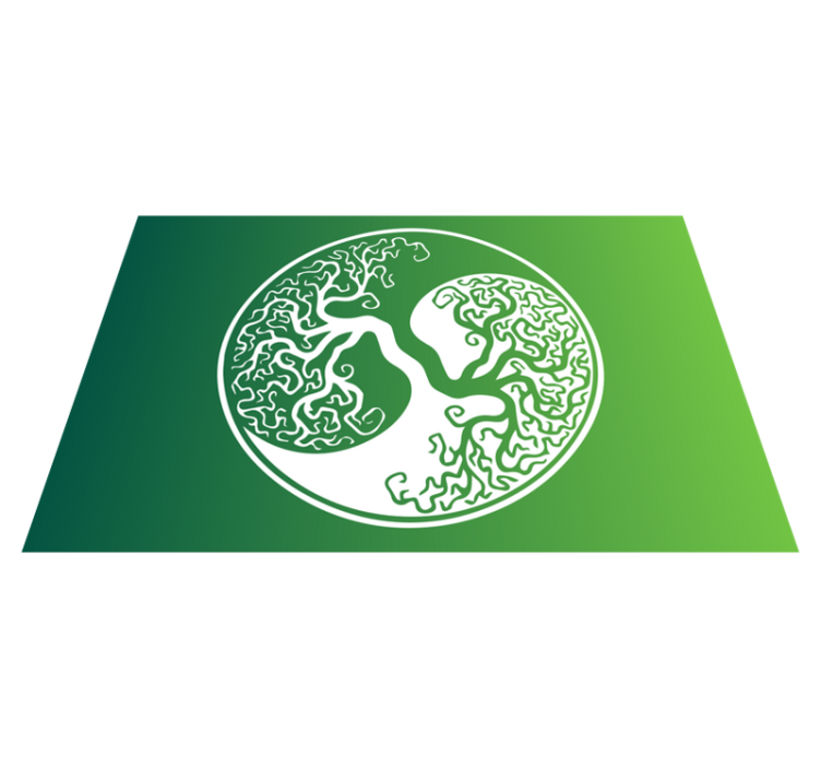 Pöytätabletti moderni puunoksat symboli - Tenstickers