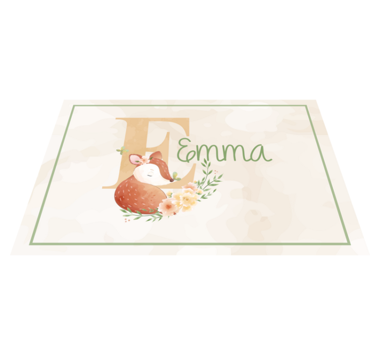 Söpöjä eläimiä peuroja nimeltä lasten pöytätabletti - Tenstickers