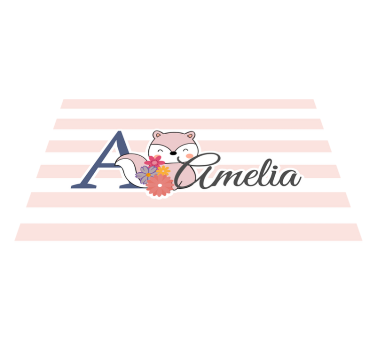 Söpöjä eläimiä orava nimellä lasten pöytätabletti - Tenstickers