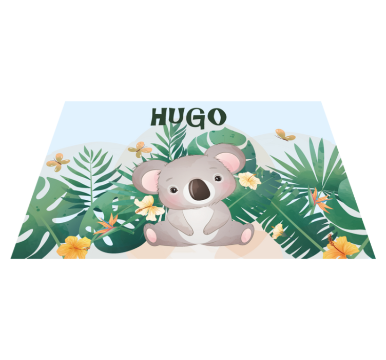 Söpö koala nimeltä pojalle lasten pöytätabletti - Tenstickers