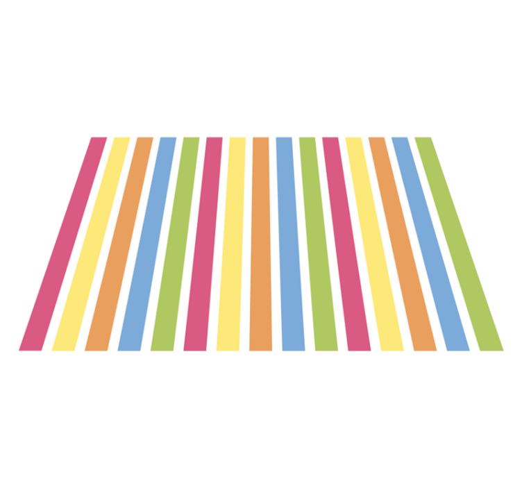 Pöytätabletti moderni värikkäällä raidallisella taustalla - Tenstickers