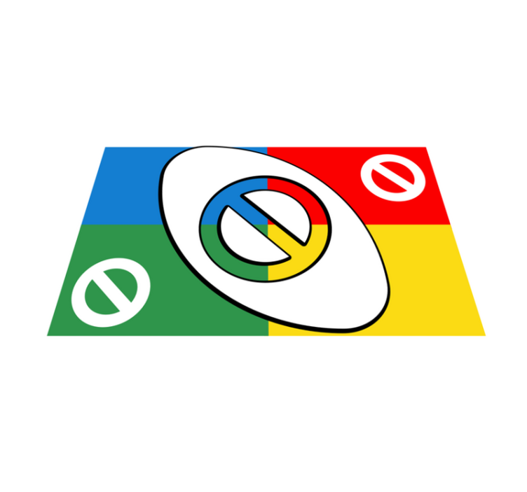 Abstrakti värikäs muoto pöytätabletti moderni - Tenstickers