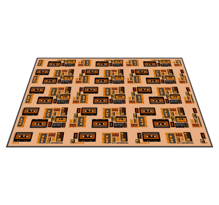 Alkuperäinen pöytätabletti retrokasettikuviolla - Tenstickers