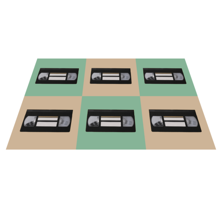 Alkuperäinen pöytätabletti vintage vhs-nauhamallilla - Tenstickers