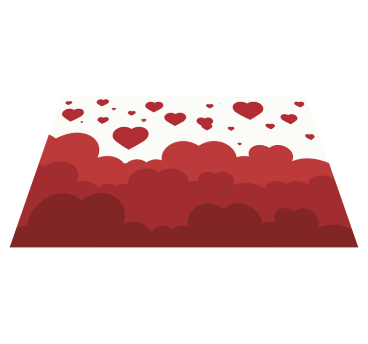 Alkuperäinen pöytätabletti sydänpilvikuviolla - Tenstickers