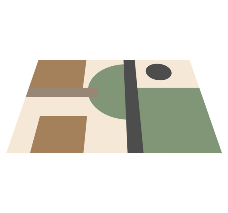 Pöytätabletti moderni geometriset abstraktit muodot - Tenstickers