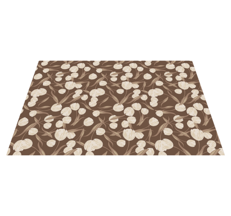 Tyylikäs beige tulppaanikuvio tyylikäs pöytätabletti - Tenstickers