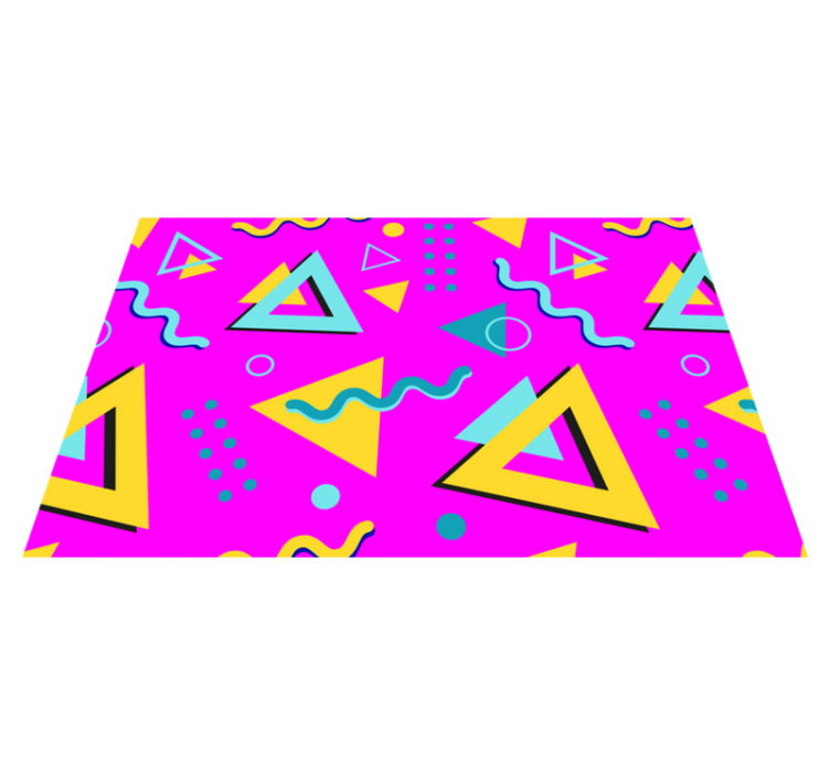 Memphis retro 80 geometriset vinyylilevyt - Tenstickers