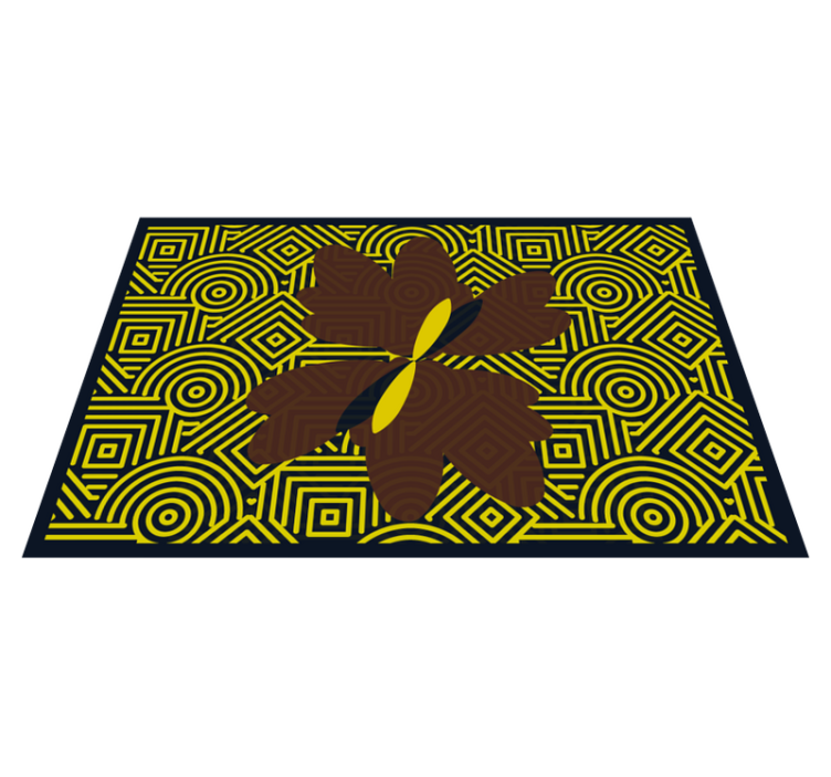 Abstrakti geometrinen kukka pöytätabletti - Tenstickers