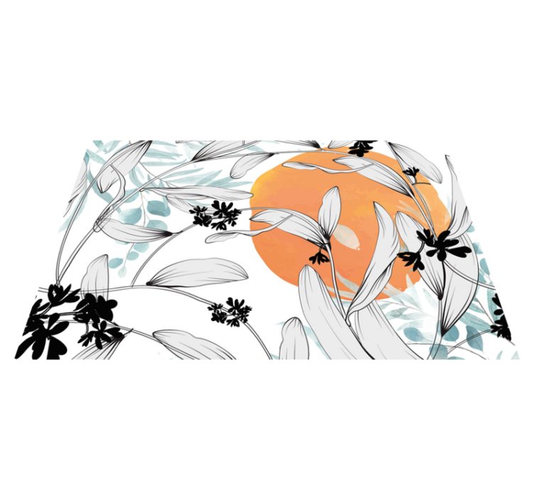 Pöytätabletti moderni kukkasin koristeltu - Tenstickers