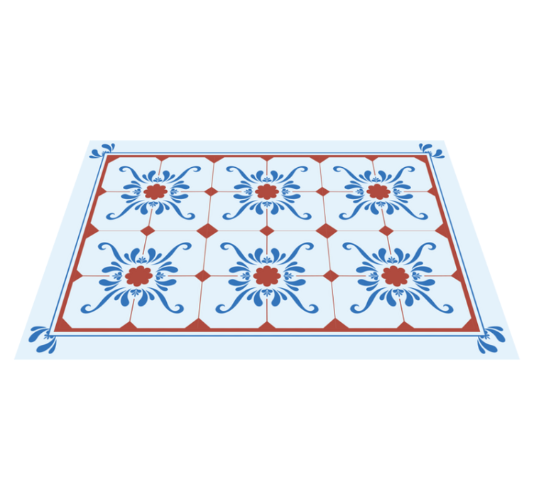 Vintage kukkakuosi pöytätabletti - Tenstickers